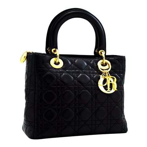 lady dior black cannage|lady dior cannage tote bag.